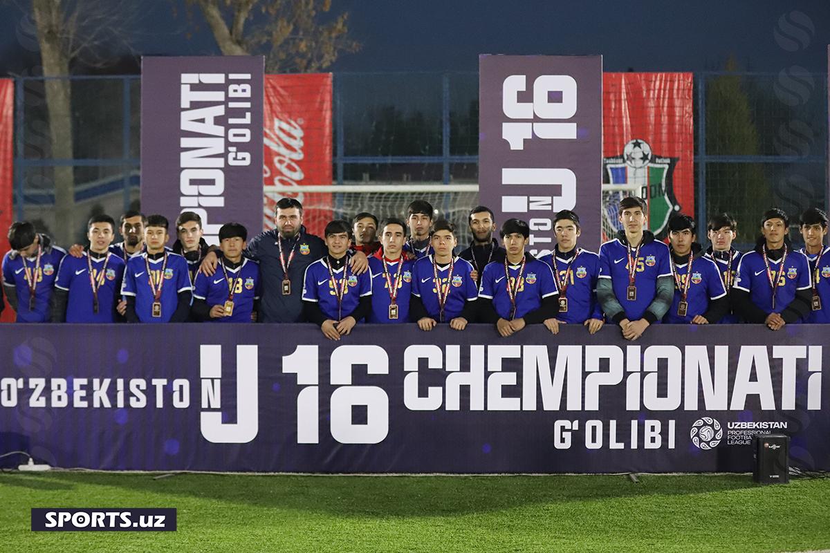 Pakhtakor U 16 champion 21/11/21