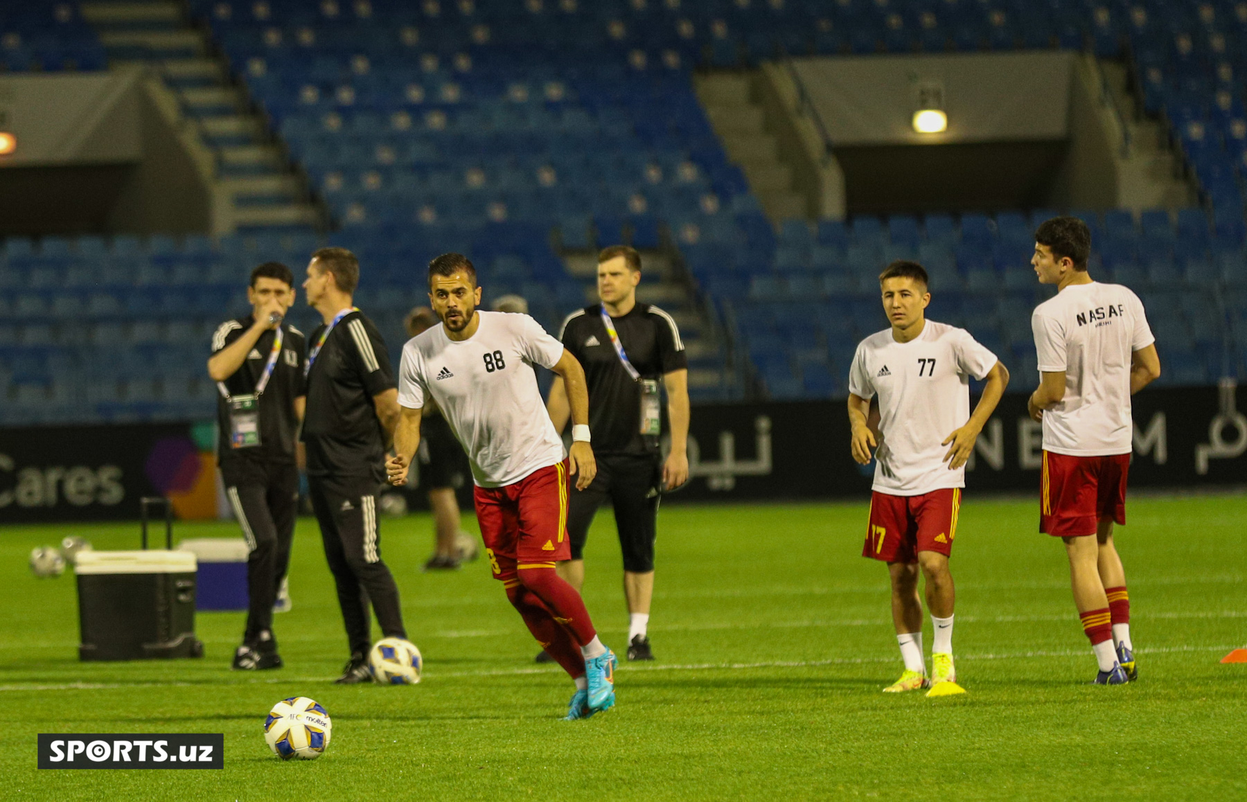Nasaf pre match training