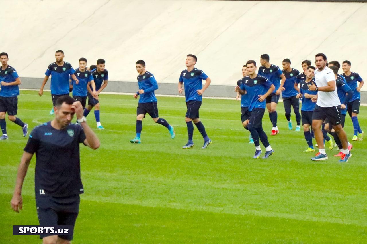 U23 Узб тренировка