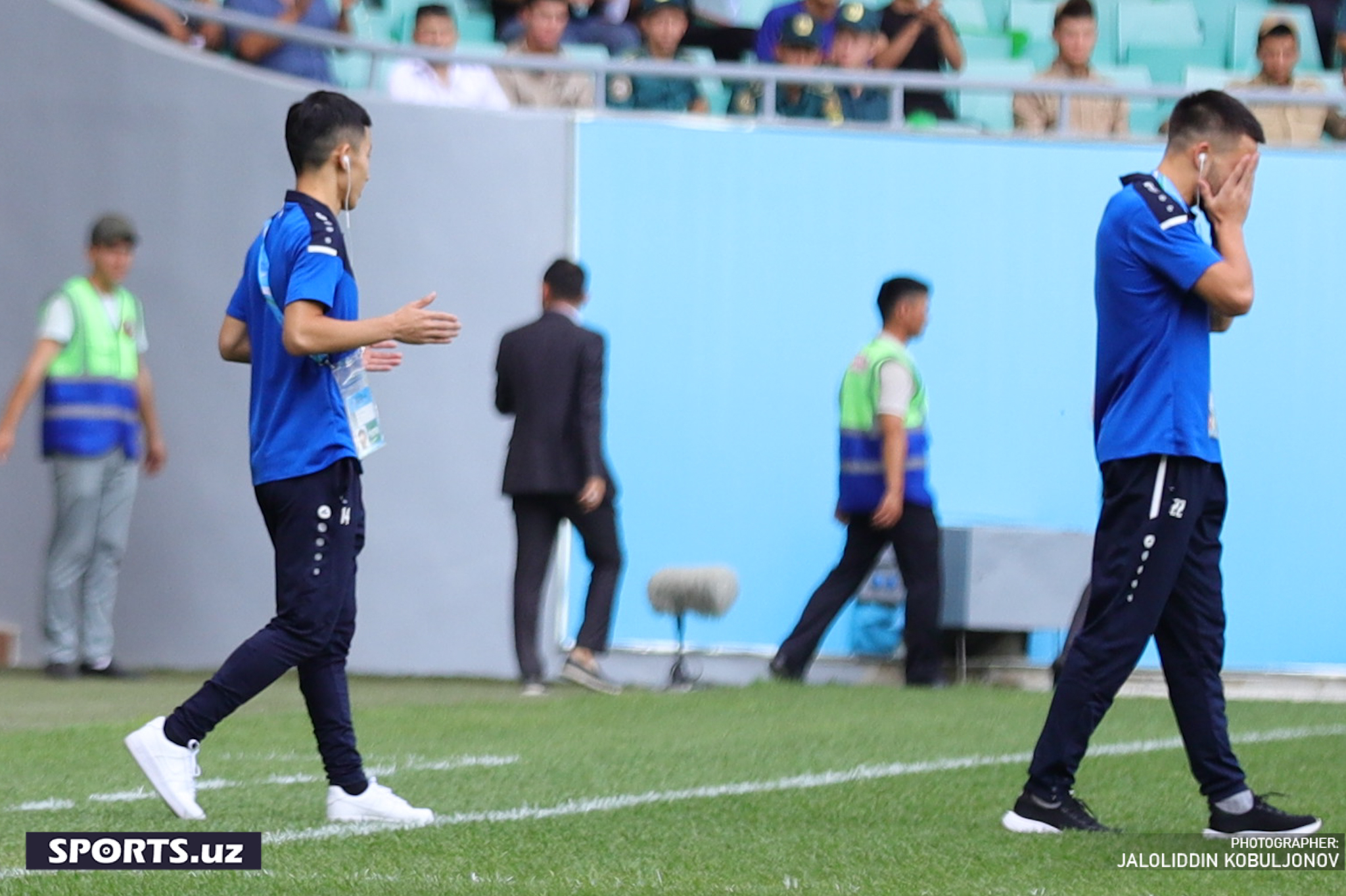 Uzb - Saud. Futbolchilar maydonda