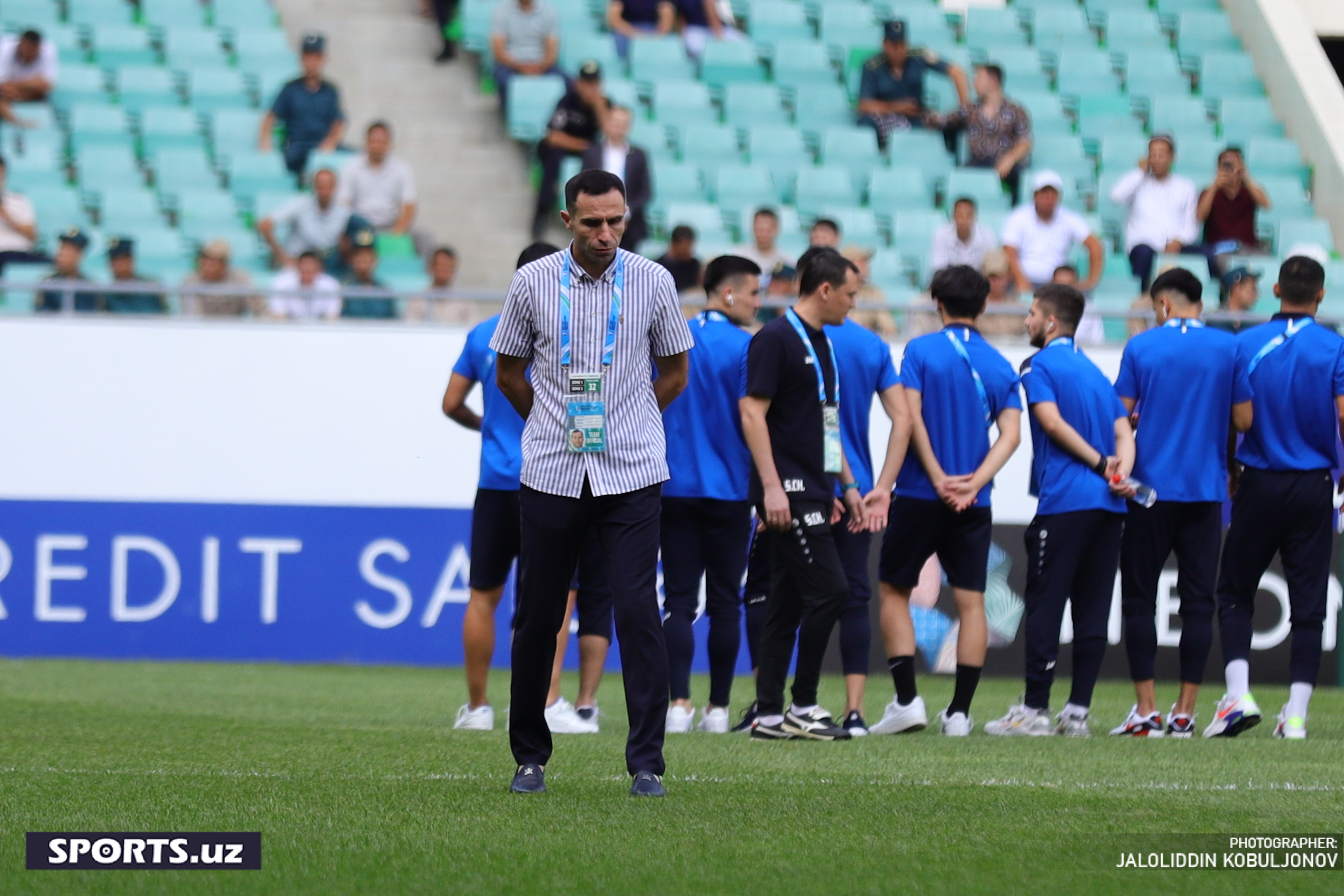Uzb - Saud. Futbolchilar maydonda