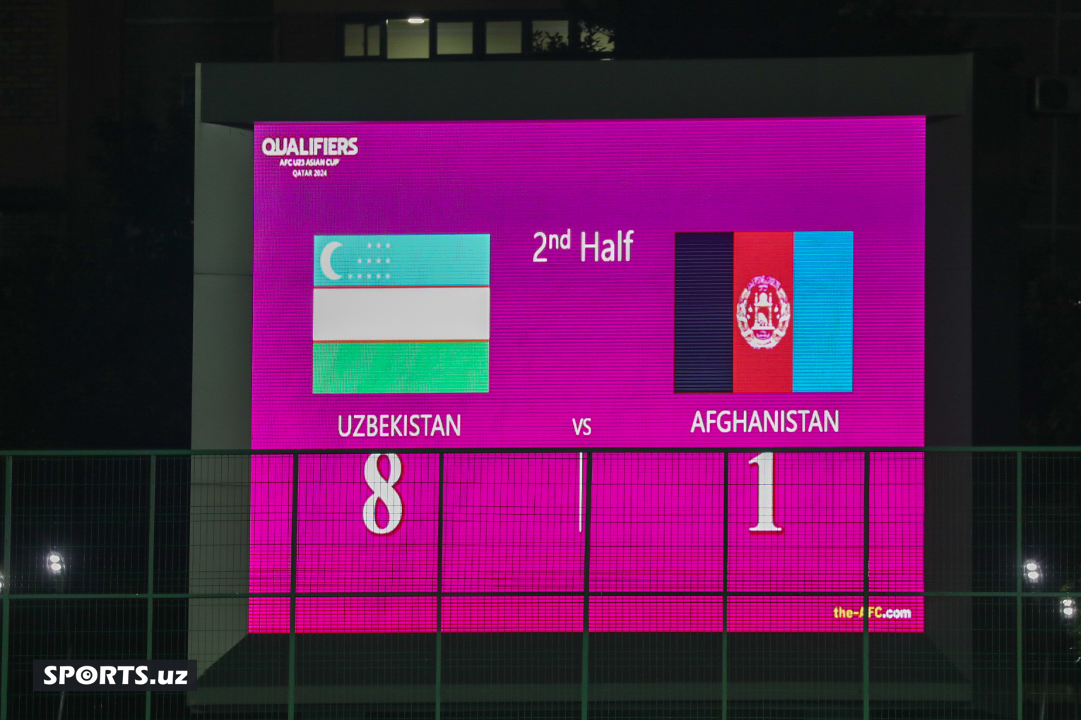 U23 saralash. Uzbekistan - Afghanistan 06.09.2023