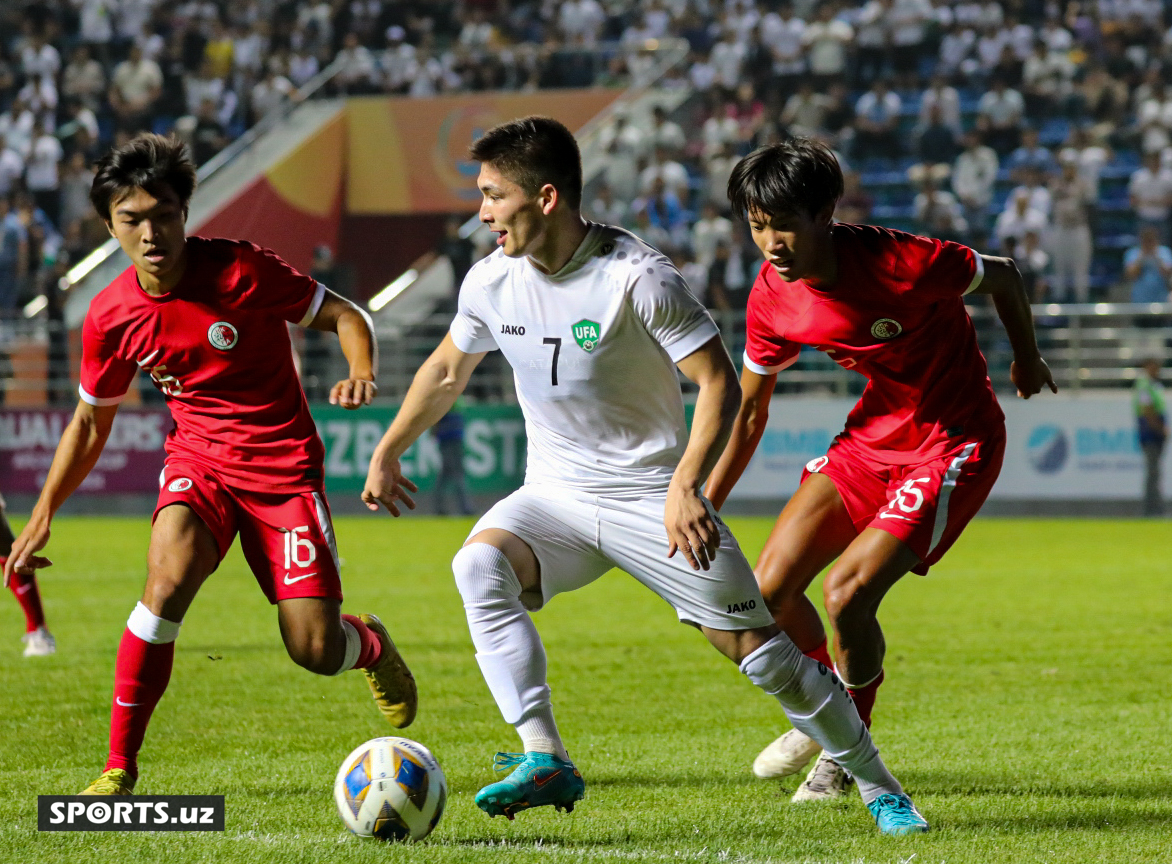 U23 saralash. Uzbekistan - Hong Kong 09.09.2023