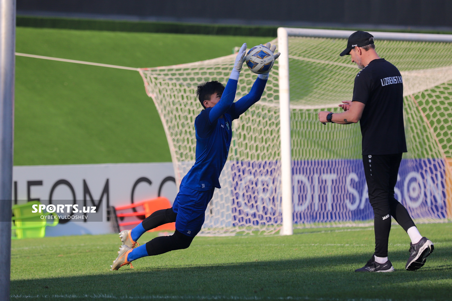 Uzbekistan national team. Trenirovka 24.03.2024