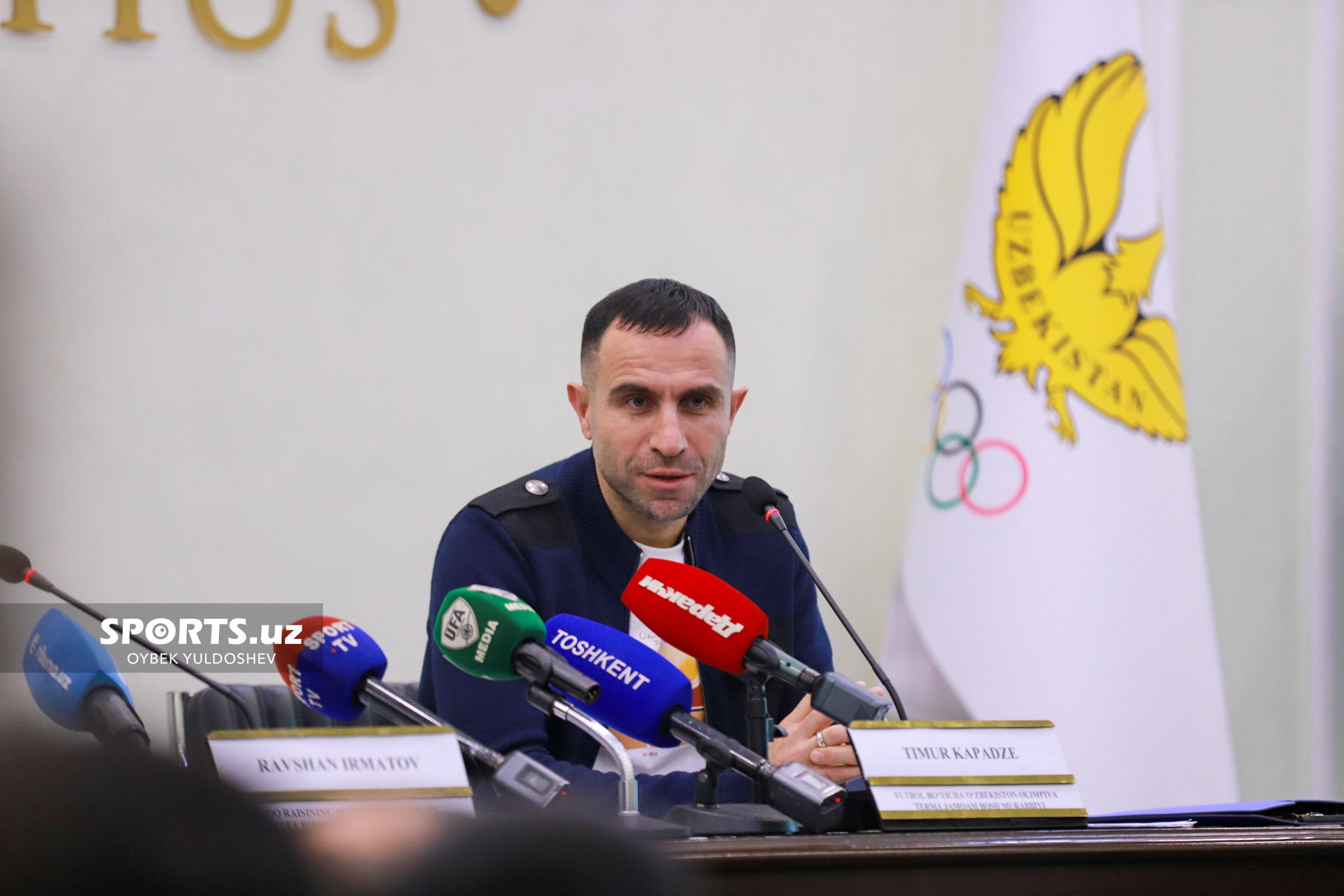 МОҚ матбуот анжумани Кападзе ва ЎФА иштирокида