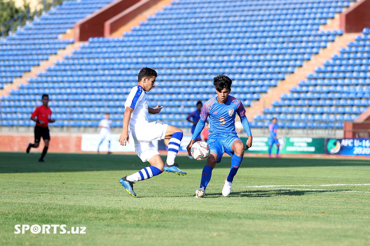 AFC U-16 Qualifiers. Uzbekistan 1-1 India