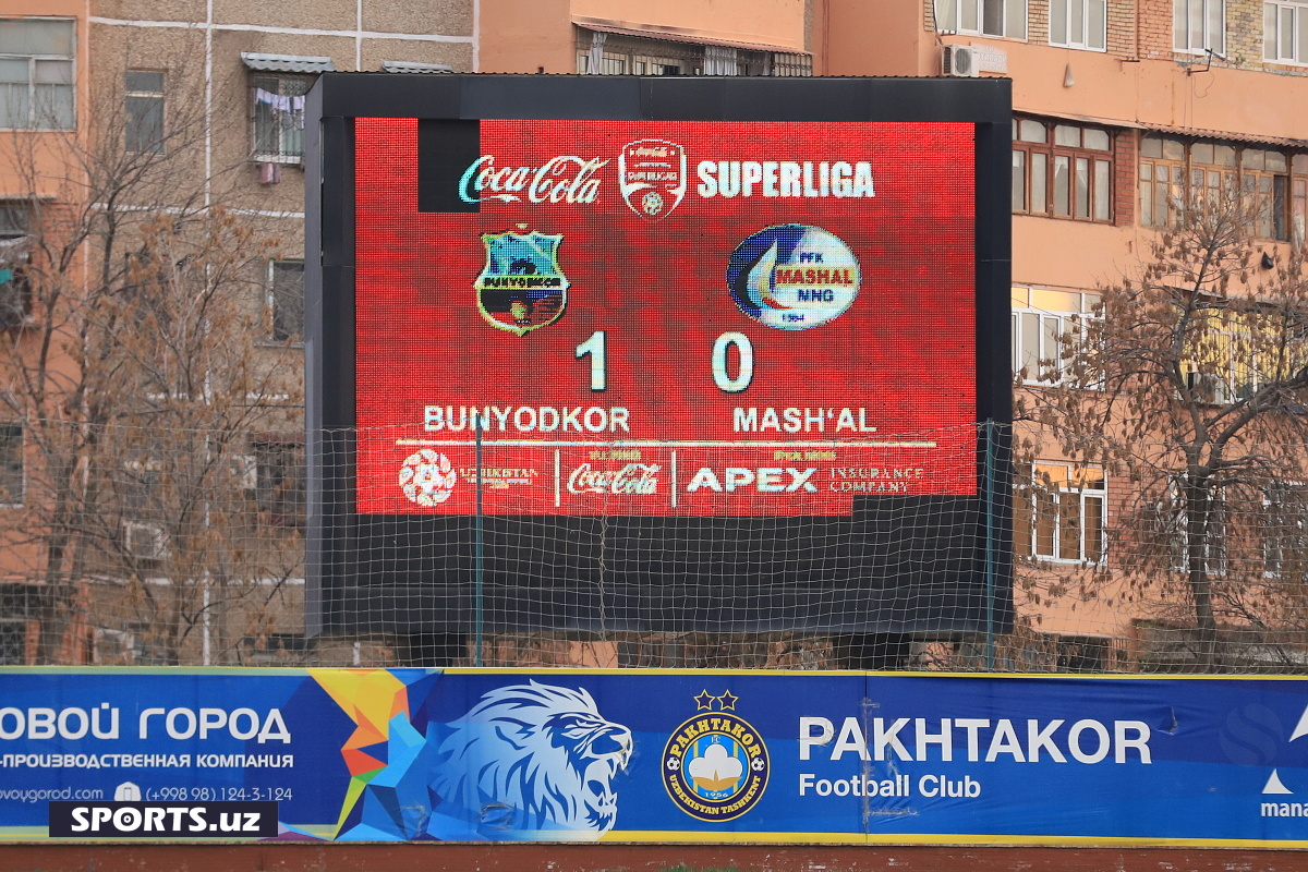 Bunyodkor - mashal 1:0 7-02-2020