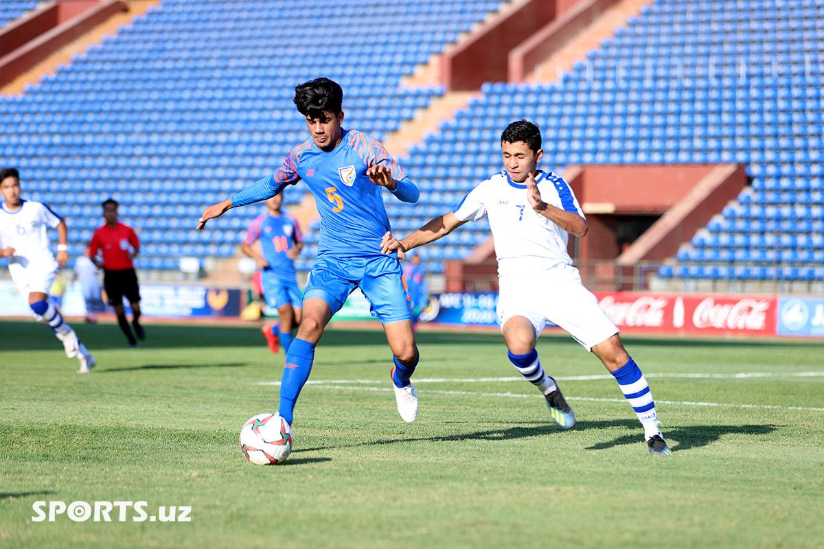 AFC U-16 Qualifiers. Uzbekistan 1-1 India
