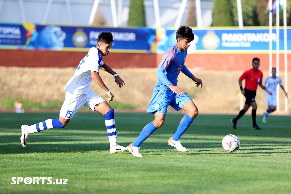 AFC U-16 Qualifiers. Uzbekistan 1-1 India