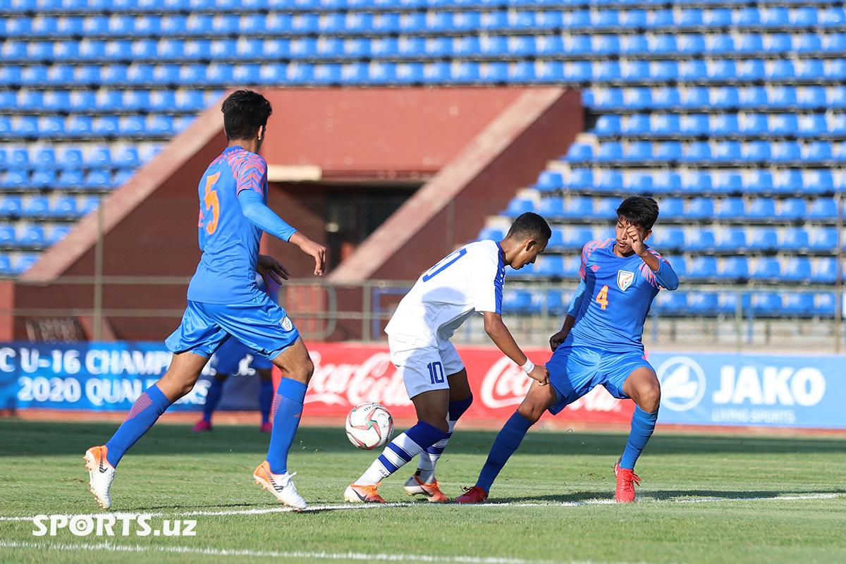 AFC U-16 Qualifiers. Uzbekistan 1-1 India