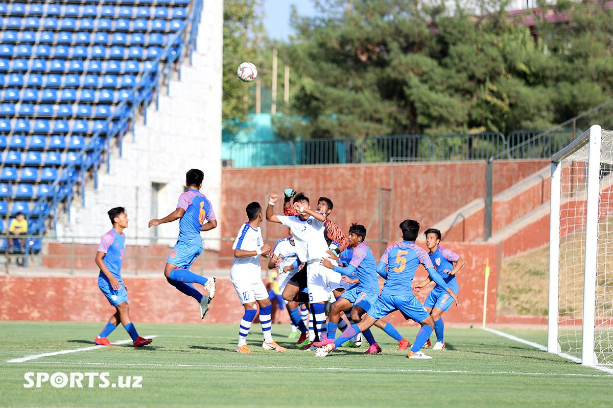 AFC U-16 Qualifiers. Uzbekistan 1-1 India