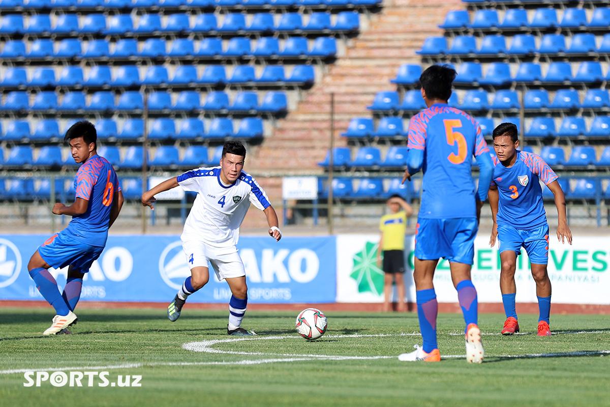 AFC U-16 Qualifiers. Uzbekistan 1-1 India