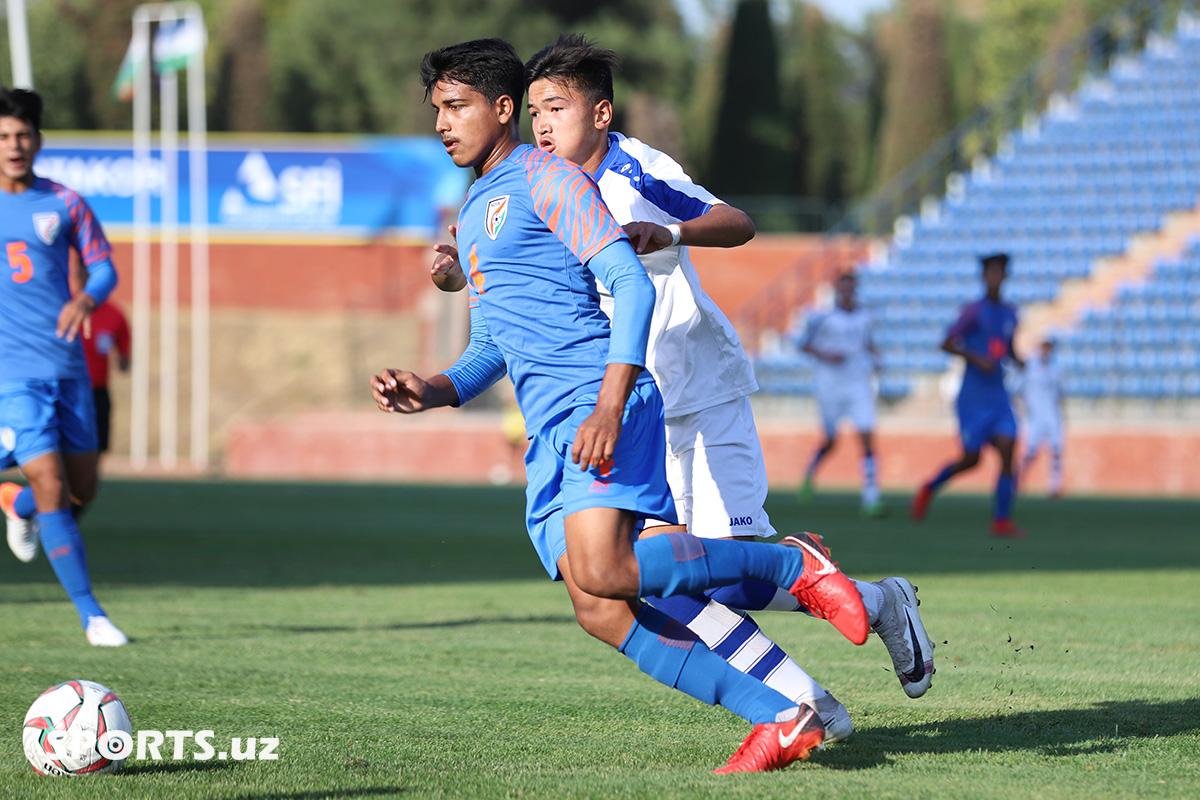 AFC U-16 Qualifiers. Uzbekistan 1-1 India