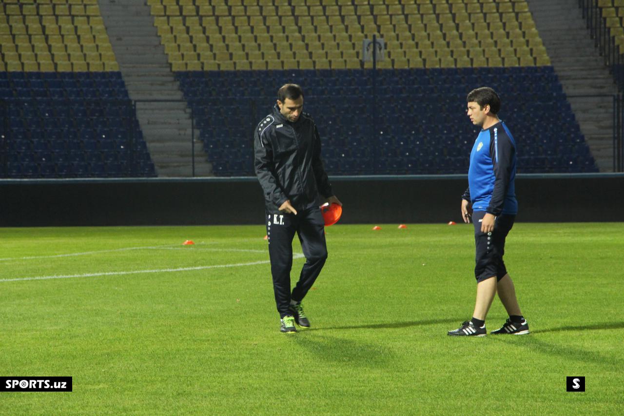 Uzbekistan training and press conferation