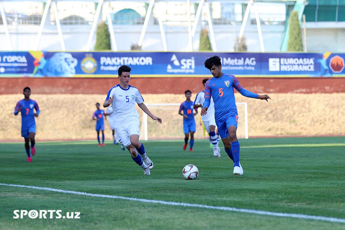 AFC U-16 Qualifiers. Uzbekistan 1-1 India