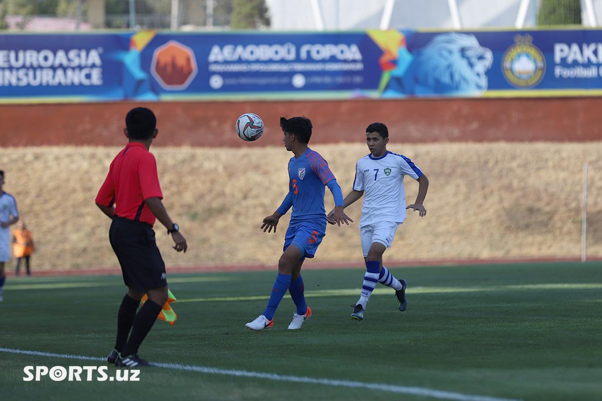 AFC U-16 Qualifiers. Uzbekistan 1-1 India