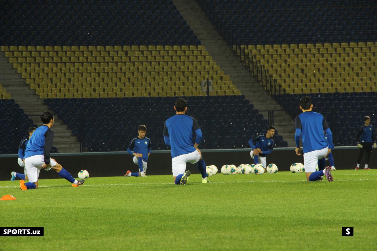 Uzbekistan training and press conferation