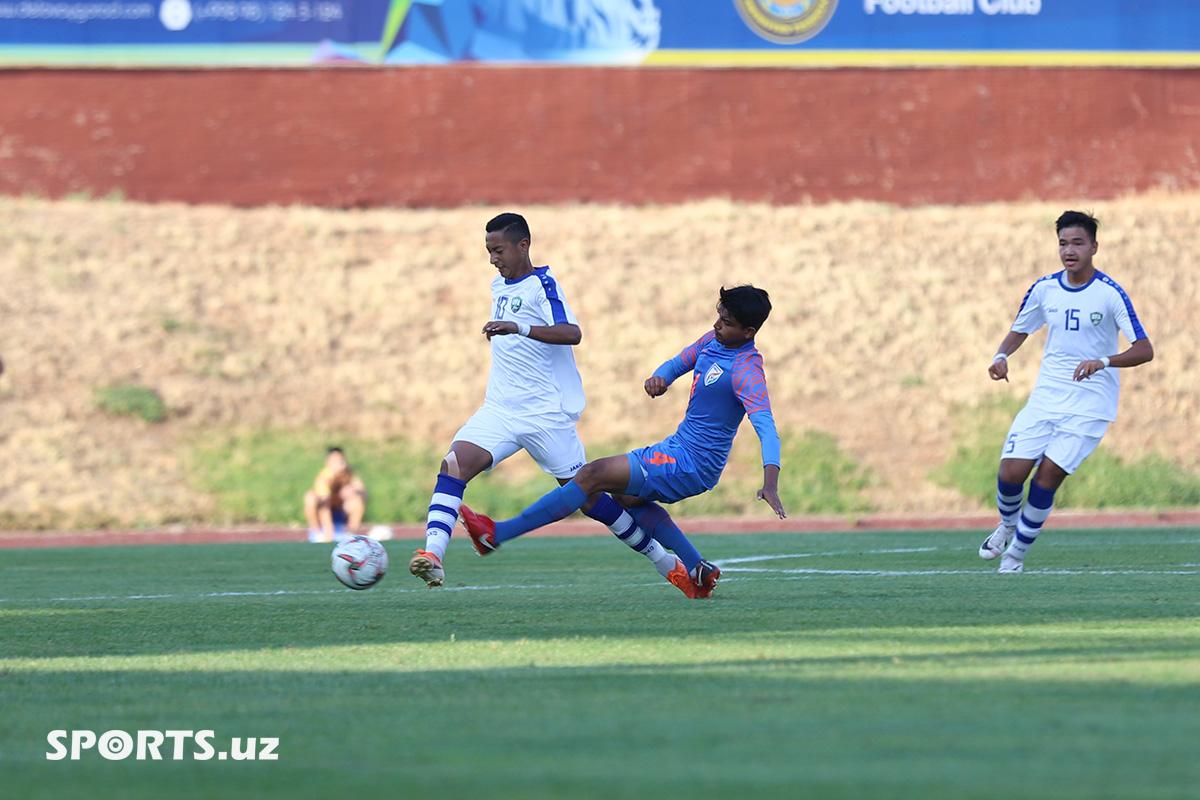 AFC U-16 Qualifiers. Uzbekistan 1-1 India