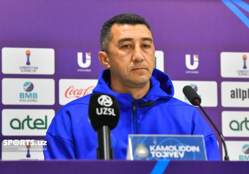 Камолиддин Тожиев Суперкубокдаги мағлубиятдан сўнг: "Энг яхши ўйинимизни ўтказдик"