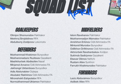 Сборная Узбекистана готовится к Кубку Азии