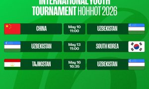 Сборная Узбекистана U-16 примет участие в турнире "China Cup"