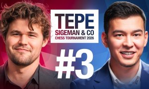 "TePe Sigeman 2026" 3-tur: Nodirbek Abdusattorov — Magnus Karlsen