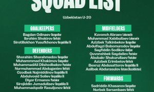 Узбекистан U-20 проведёт сбор и сыграет два контрольных матча