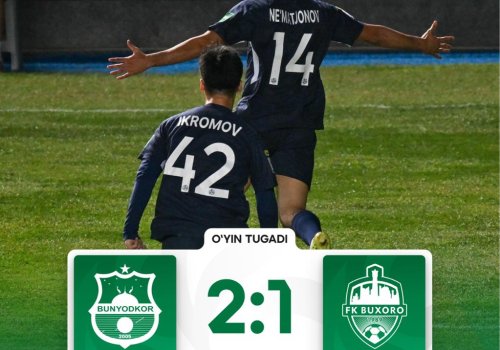 Суперлига: «Бунёдкор» обыграл «Бухару»
