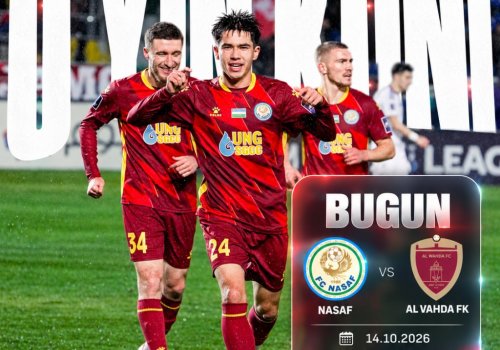 «Насаф» сегодня сыграет с «Аль-Вахдой» в Лиге чемпионов АФК-2