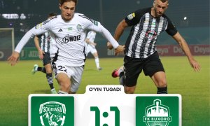 Суперлига. «Согдиана» спаслась от поражения в матче с «Бухарой»